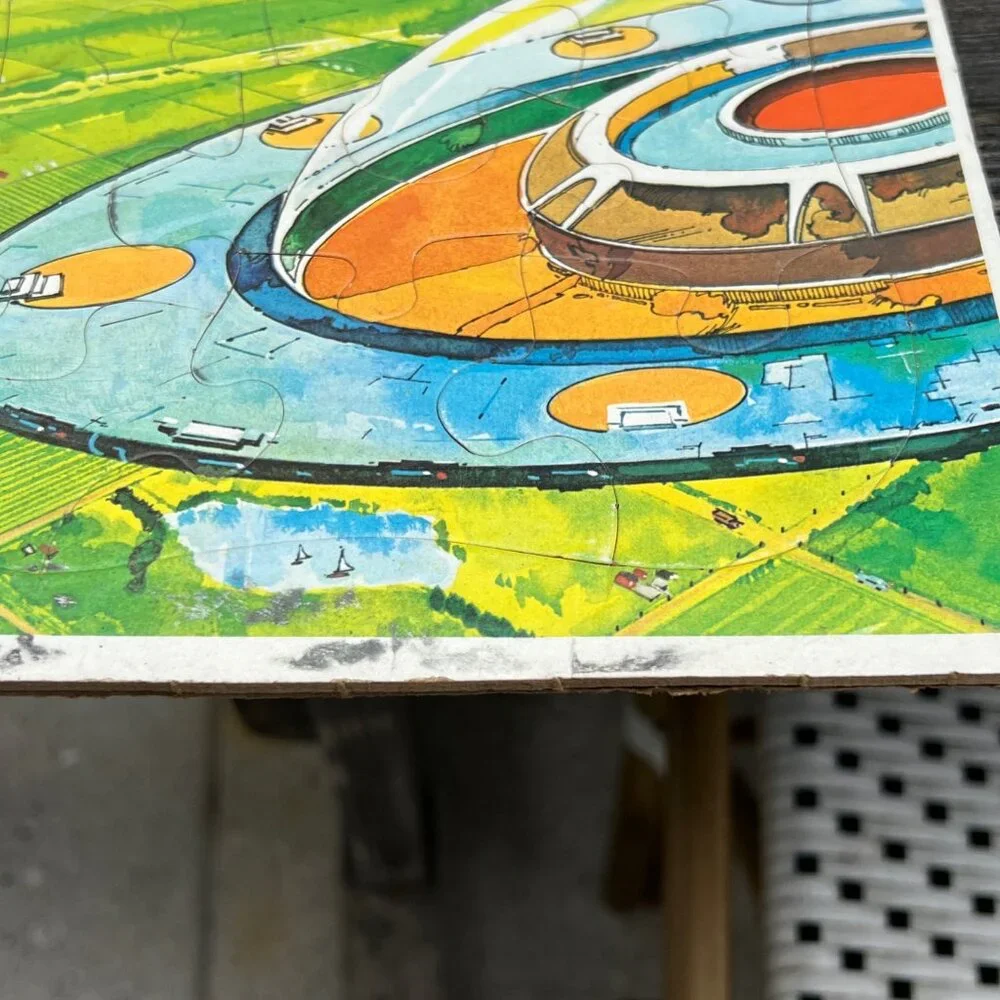 Vintage Whitman UFO Frame-Tray Puzzle Lot 1978 Complete Western Publishing